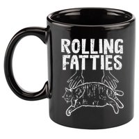 Rolling Fatties Cat Funny Fat Kitten 11oz C Handle Ceramic Mug