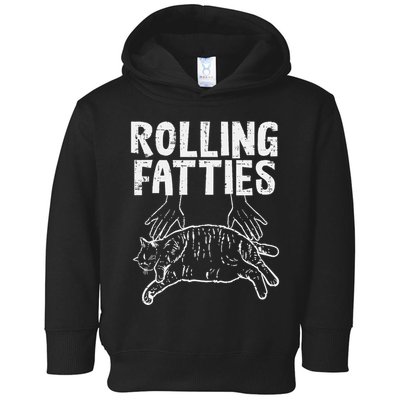 Rolling Fatties Cat Funny Fat Kitten Toddler Hoodie
