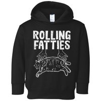Rolling Fatties Cat Funny Fat Kitten Toddler Hoodie