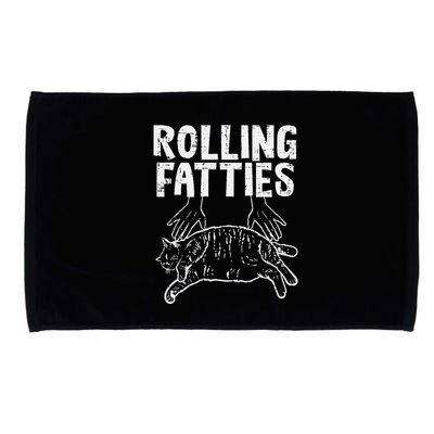 Rolling Fatties Cat Funny Fat Kitten Microfiber Hand Towel