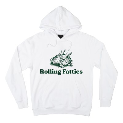 Rolling Fatties Cat Funny Cute Cat Lover Kitten Owner Kitty Hoodie