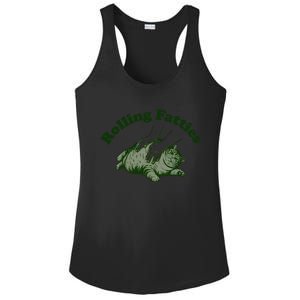 Rolling Fatties Cat Hoodie Humorous Fat Cat Ladies PosiCharge Competitor Racerback Tank