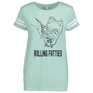 Rolling Fatties Cat Enza Ladies Jersey Football T-Shirt