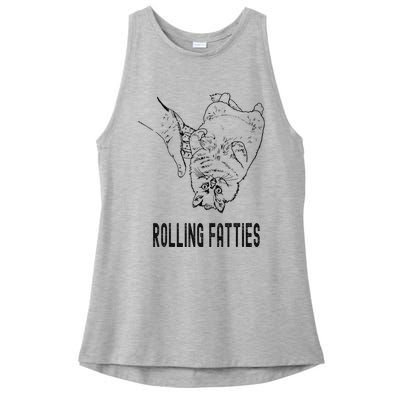 Rolling Fatties Cat Ladies PosiCharge Tri-Blend Wicking Tank