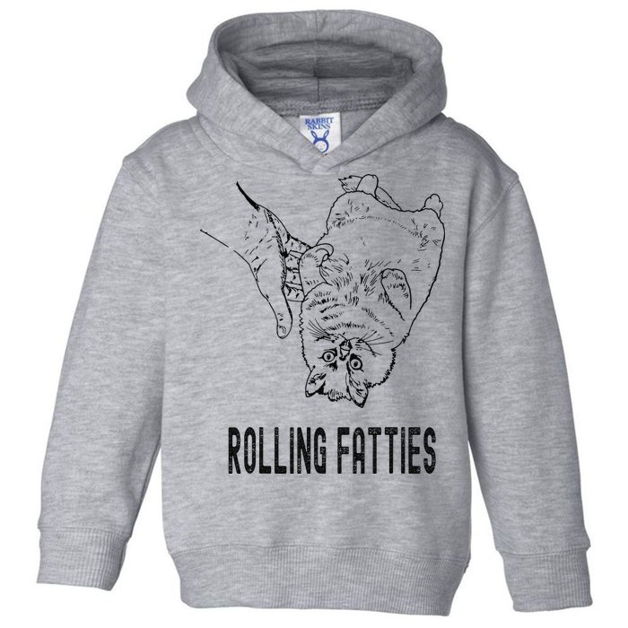 Rolling Fatties Cat Toddler Hoodie
