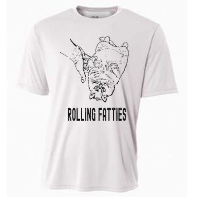 Rolling Fatties Cat Cooling Performance Crew T-Shirt