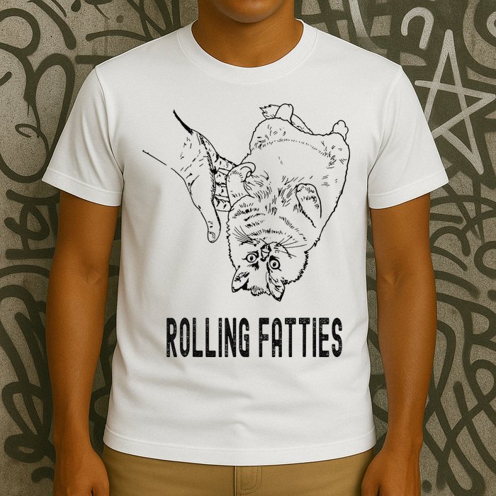 Rolling Fatties Cat T-Shirt