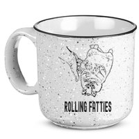 Rolling Fatties Cat 15oz Campfire Ceramic Mug