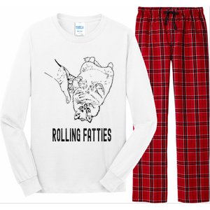 Rolling Fatties Cat Long Sleeve Pajama Set