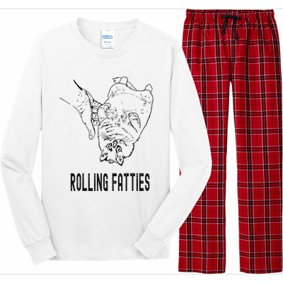 Rolling Fatties Cat Long Sleeve Pajama Set