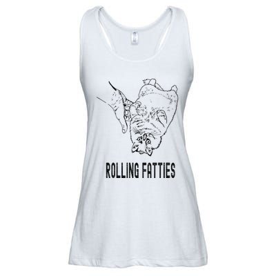 Rolling Fatties Cat Ladies Essential Flowy Tank