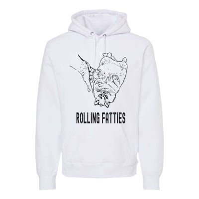 Rolling Fatties Cat Premium Hoodie