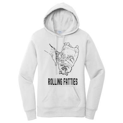 Rolling Fatties Cat Women's Pullover Hoodie