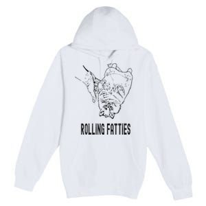 Rolling Fatties Cat Premium Pullover Hoodie