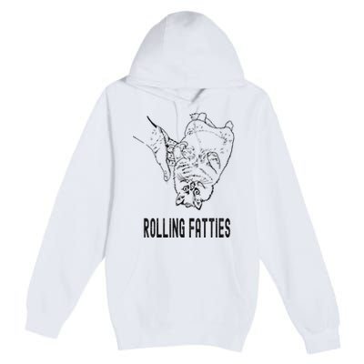 Rolling Fatties Cat Premium Pullover Hoodie