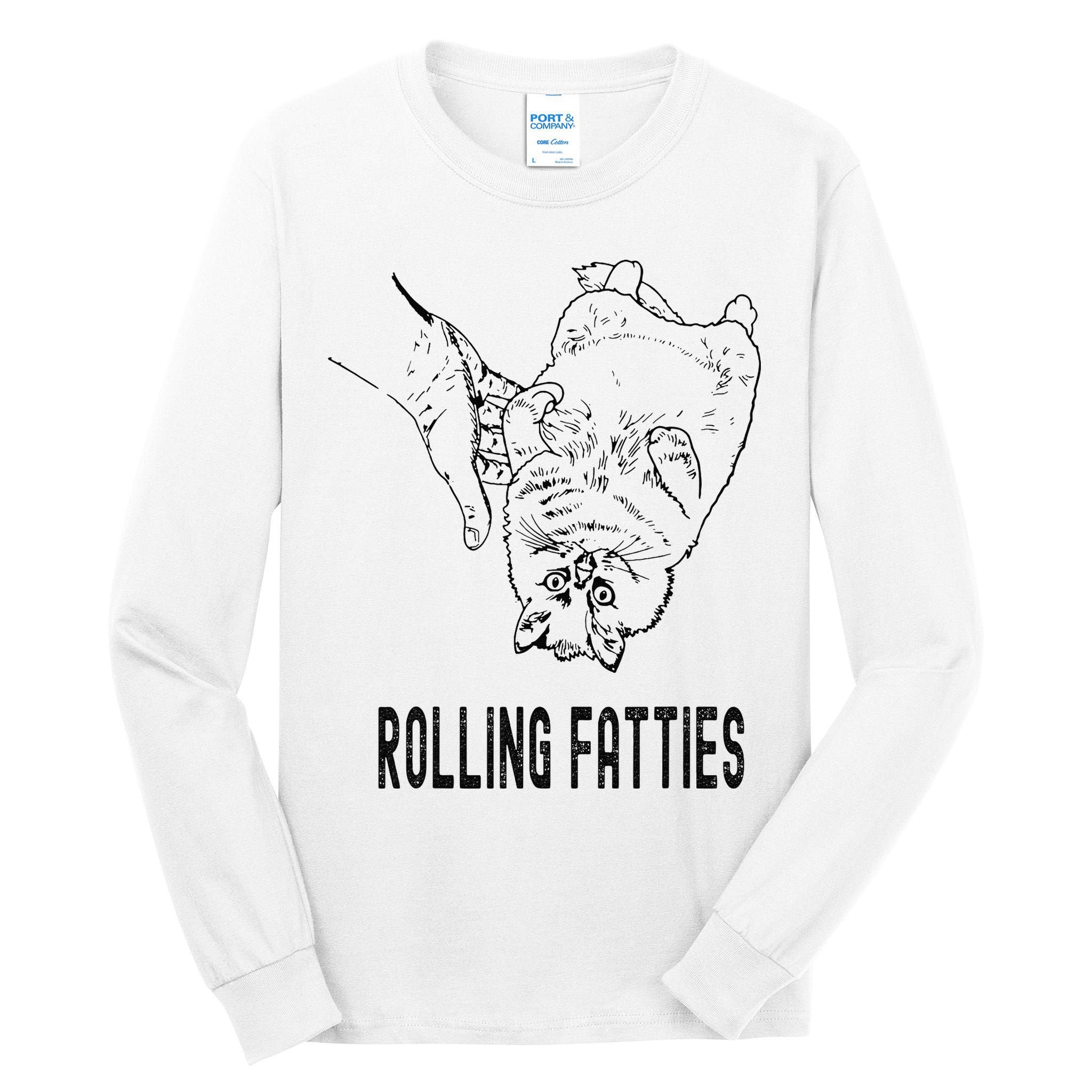 Rolling Fatties Cat Tall Long Sleeve T-Shirt