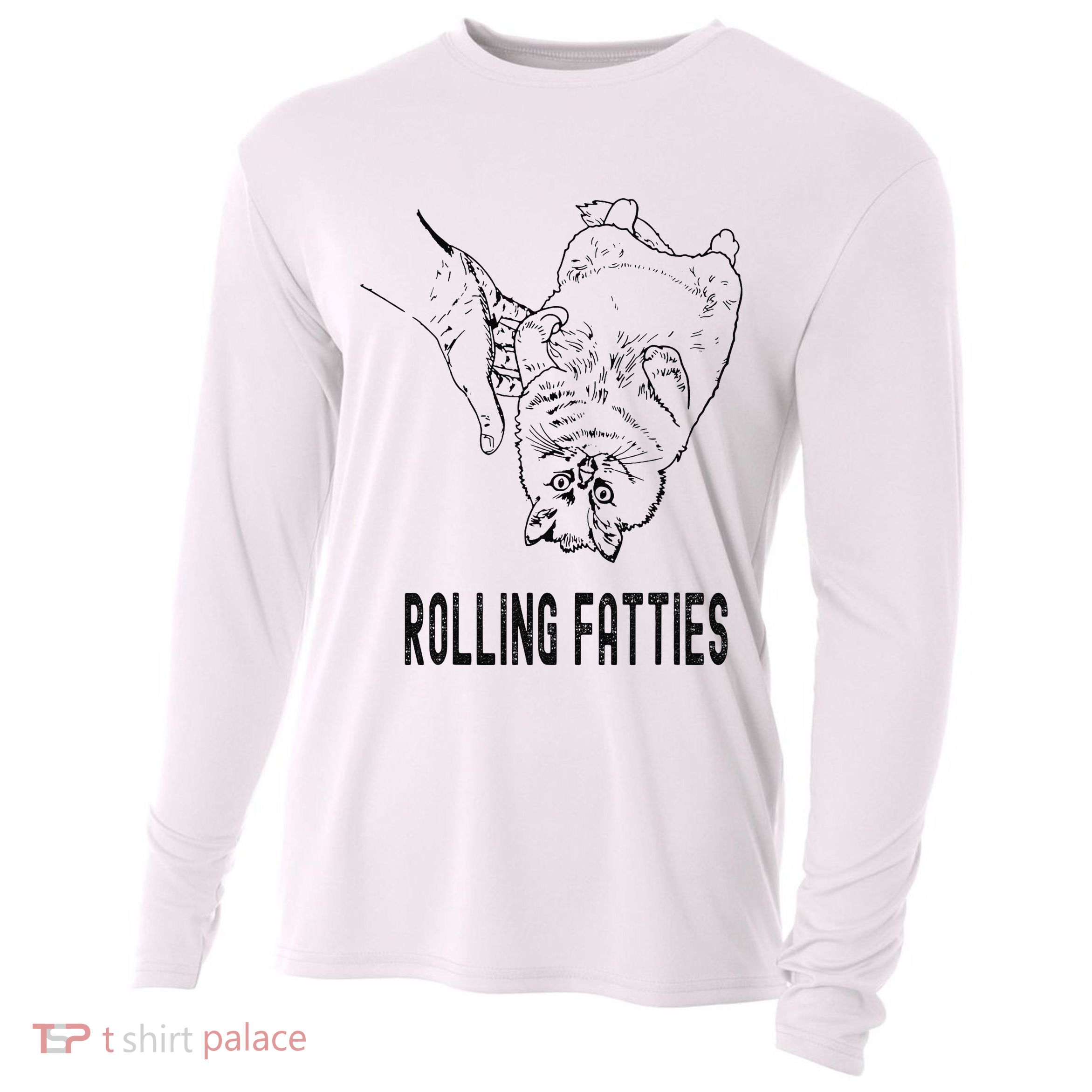Rolling Fatties Cat Cooling Performance Long Sleeve Crew