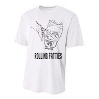 Rolling Fatties Cat Performance Sprint T-Shirt