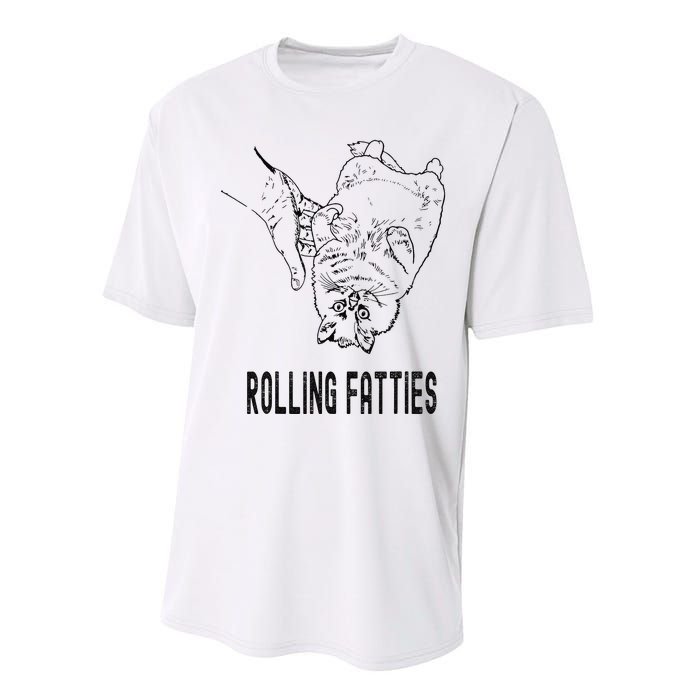 Rolling Fatties Cat Performance Sprint T-Shirt