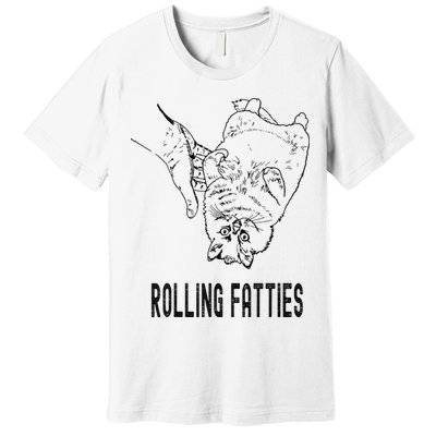Rolling Fatties Cat Premium T-Shirt