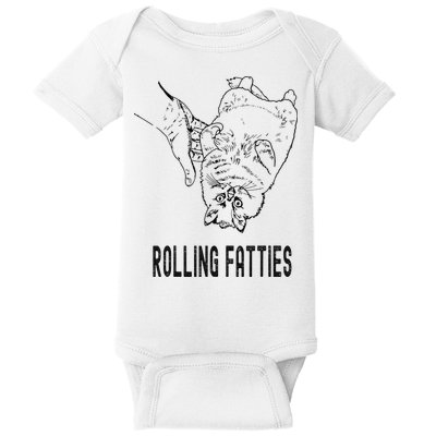 Rolling Fatties Cat Baby Bodysuit