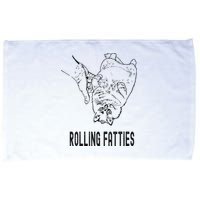 Rolling Fatties Cat Microfiber Hand Towel