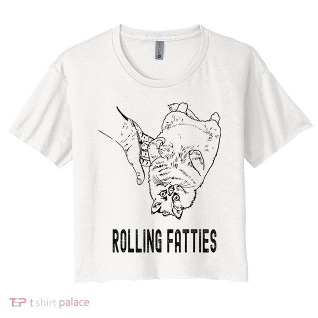 Rolling Fatties Cat Crop Top