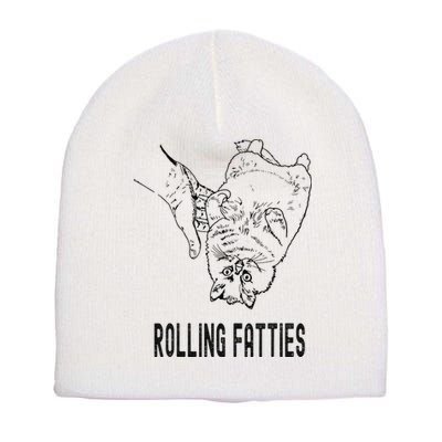 Rolling Fatties Cat Short Acrylic Beanie