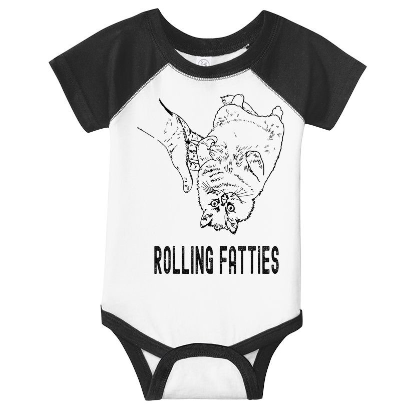 Rolling Fatties Cat Infant Baby Jersey Bodysuit