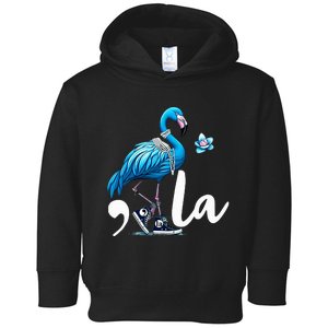 Retro Flamingo Chucks And Pearls Comma La Kamala Harris 2024 Toddler Hoodie