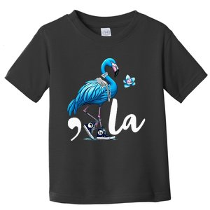 Retro Flamingo Chucks And Pearls Comma La Kamala Harris 2024 Toddler T-Shirt