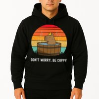 Retro Funny Capybara DonT Worry Be Capy Hoodie