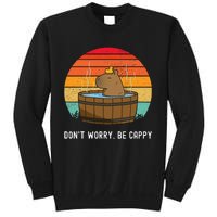 Retro Funny Capybara DonT Worry Be Capy Sweatshirt