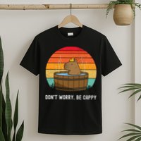 Retro Funny Capybara DonT Worry Be Capy T-Shirt