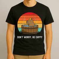 Retro Funny Capybara DonT Worry Be Capy T-Shirt