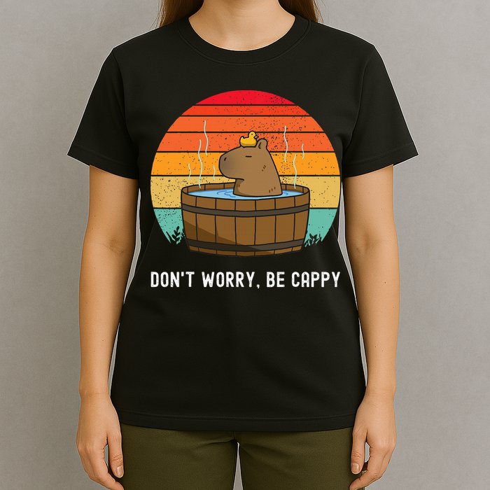 Retro Funny Capybara DonT Worry Be Capy T-Shirt
