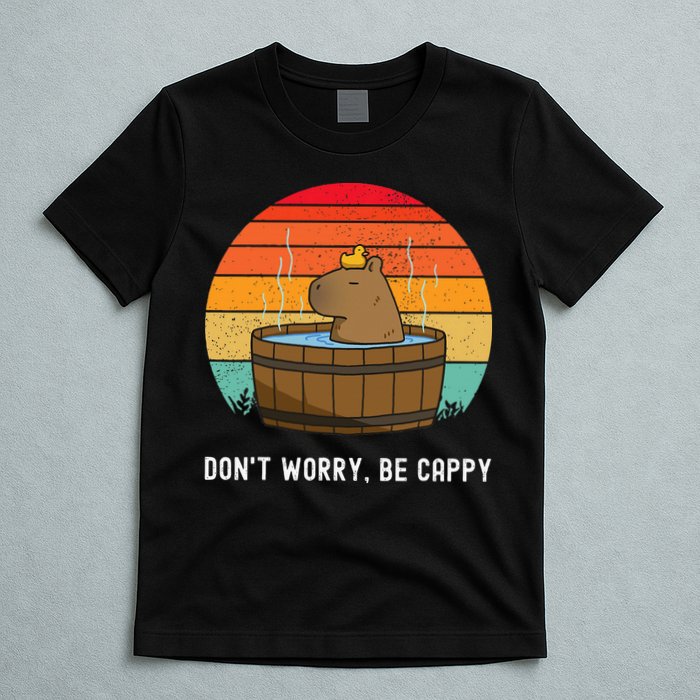 Retro Funny Capybara DonT Worry Be Capy T-Shirt