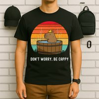 Retro Funny Capybara DonT Worry Be Capy T-Shirt