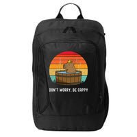 Retro Funny Capybara DonT Worry Be Capy City Backpack