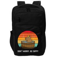 Retro Funny Capybara DonT Worry Be Capy Impact Tech Backpack