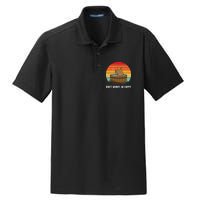 Retro Funny Capybara DonT Worry Be Capy Dry Zone Grid Polo