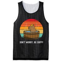 Retro Funny Capybara DonT Worry Be Capy Mesh Reversible Basketball Jersey Tank
