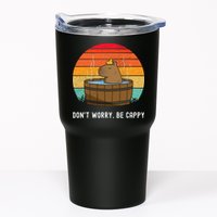 Retro Funny Capybara DonT Worry Be Capy Tumbler