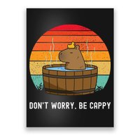 Retro Funny Capybara DonT Worry Be Capy Poster