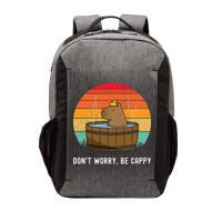 Retro Funny Capybara DonT Worry Be Capy Vector Backpack