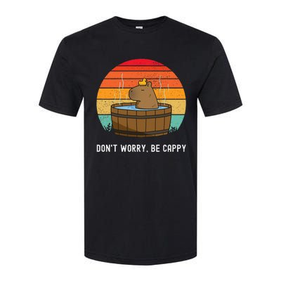 Retro Funny Capybara DonT Worry Be Capy Softstyle CVC T-Shirt