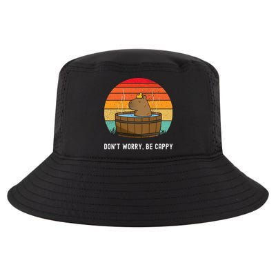 Retro Funny Capybara DonT Worry Be Capy Cool Comfort Performance Bucket Hat