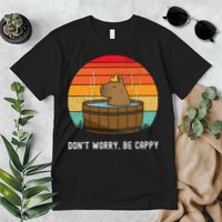 Retro Funny Capybara DonT Worry Be Capy Premium T-Shirt