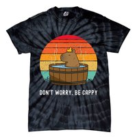 Retro Funny Capybara DonT Worry Be Capy Tie-Dye T-Shirt