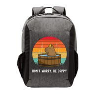 Retro Funny Capybara DonT Worry Be Capy Vector Backpack